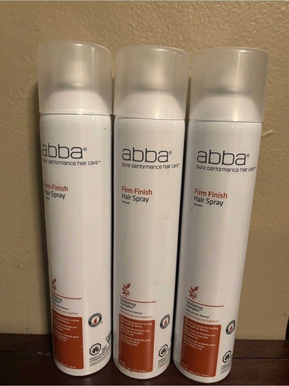 ABBA Firm Finish Spray  10 oz - 3 Pack